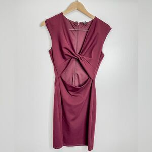 Marciano Open Front Wine Color Dress Size Small